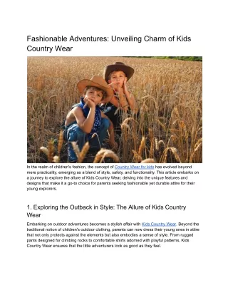 Fashionable-Adventures-Unveiling-Charm-of-Kids-Country-Wear