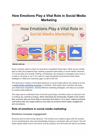 How emotions play a vital role in social media marketing