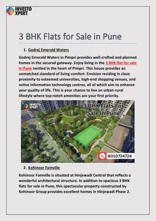 3 BHK flat for sale in Pune