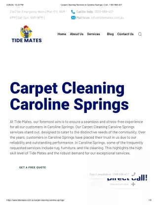 Carpet Cleaning Caroline Springs