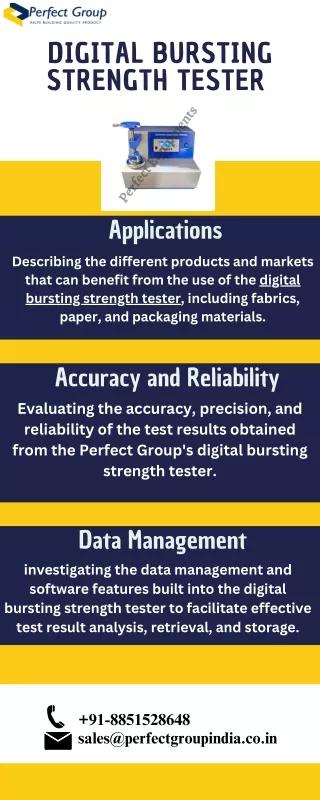 Digital Bursting Strength Tester