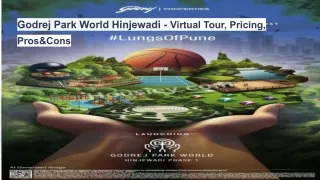 Godrej Park World Hinjewadi - Virtual Tour, Pricing, Pros & Cons