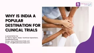 Why is india a popular destination for clinical trials