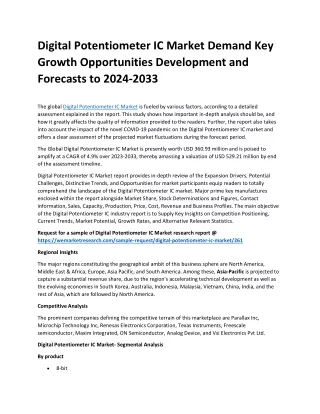 Digital Potentiometer IC Market