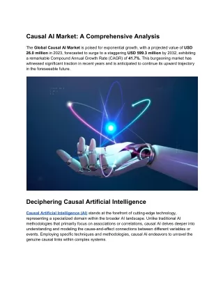 _Causal AI Market value of USD 599.3 million by 2032