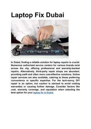 laptop fix dubai