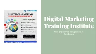 Best digital marketing training institute in Coimbatore catchy