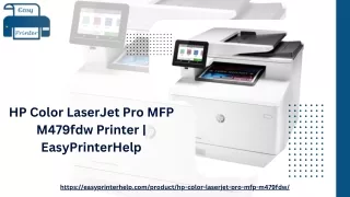 HP Color LaserJet Pro MFP M479fdw Printer  EasyPrinterHelp