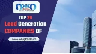 Top 20 Lead Generation Companies for 2024  OKKO Global