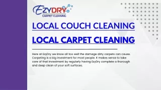 Local sofa and Local carpet cleaning services