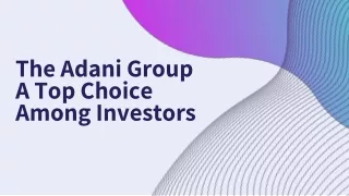 The Adani Group A Top Choice Among Investors