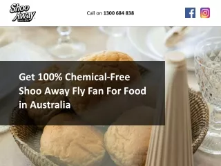 Get 100% Chemical-Free Shoo Away Fly Fan For Food in Australia