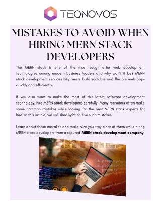 Mistakes to Avoid When Hiring MERN Stack Developers