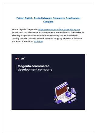 Pattem Digital - Trusted Magento Ecommerce Development Company