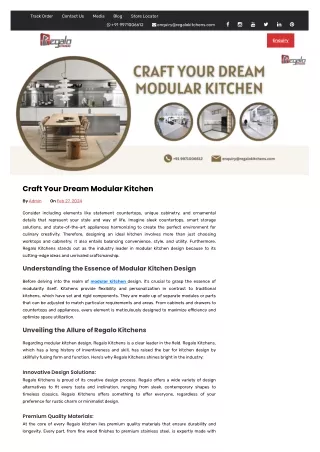 Craft Your Dream Modular Kitchen