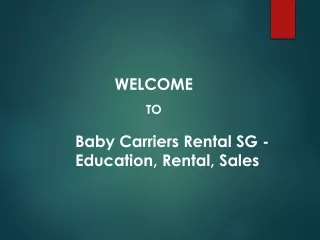 Best Baby stroller rental in Punggol
