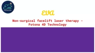 Non-surgical facelift laser therapy - Fotona 4D Technology