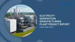 Electricity Generation Manufacturing Plant Project Report 2024