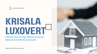 Luxurious Living Redefined: Discover Krisala Luxovert in Tathawade, Pune