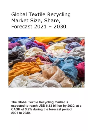 Textile Recycling Market