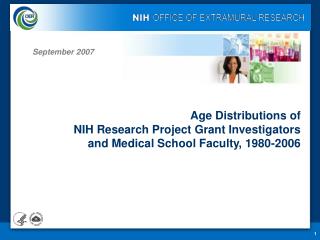 Age Distributions of NIH Research Project Grant Investigators and Medical School Faculty, 1980-2006
