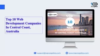 Top 10 Web Development Companies in Central Coast, Australia