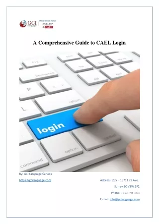 A Comprehensive Guide to CAEL Login