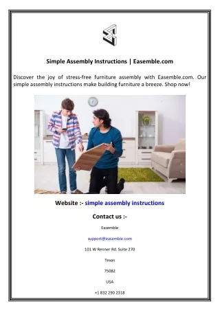 Simple Assembly Instructions  Easemble.com
