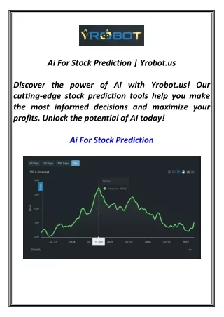 Ai For Stock Prediction  Yrobot.us