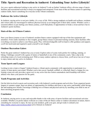 Excursions Beyond: Discovering Nearby Attractions and Day Trips from Amherst!