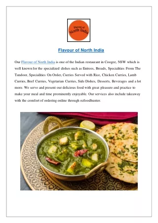 Extra $5 Off Flavour of North India Coogee - Order Now