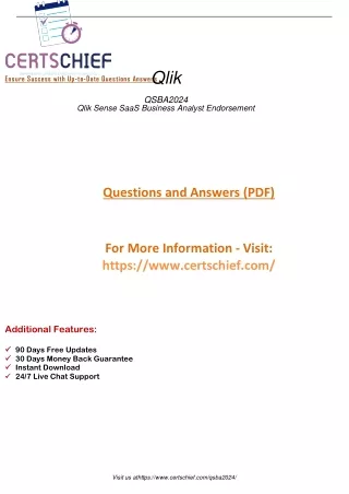 Excel with QSBA2024 Qlik Sense SaaS Business Analyst Endorsement Exam Master Your Data Analysis Skills