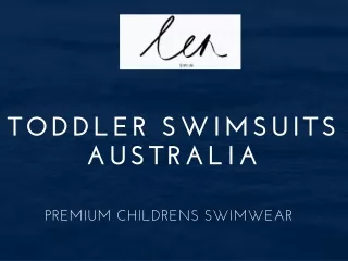 Toddler Swimsuits australia - Len Swim
