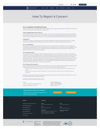 how to report a concern