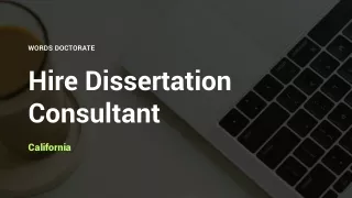 Your Essential Guide to Finding the Perfect Dissertation Consultant in California