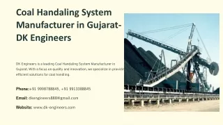 Coal Handaling System Manufacturer in Gujarat Best Coal Handling System Manufact