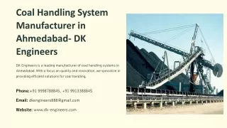 Coal Handling System Manufacturer in Ahmedabad, Best Coal Handling System Manufa