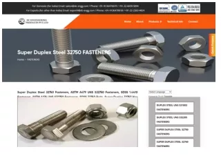 Super Duplex Steel 32750 Fasteners