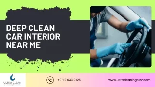 deep clean car interior near me