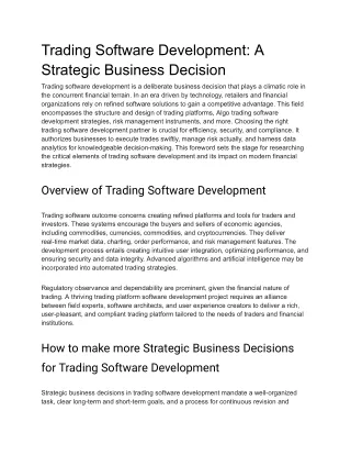 Trading Software Development_ A Strategic Business Decision