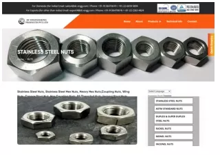 STAINLESS STEEL NUTS