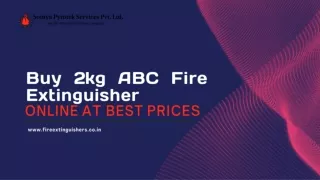 Buy 2kg ABC Fire Extinguisher Online at Best Prices