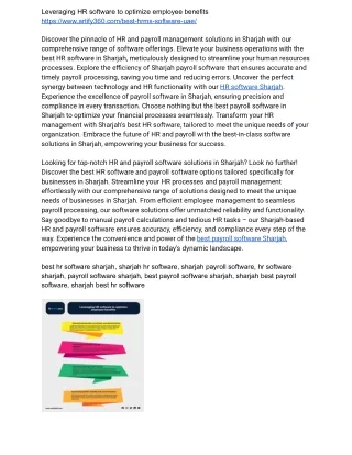 Unlock Potential: HR and Payroll Software in Sharjah