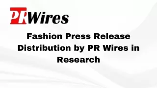fashion press release distribution in Rearch