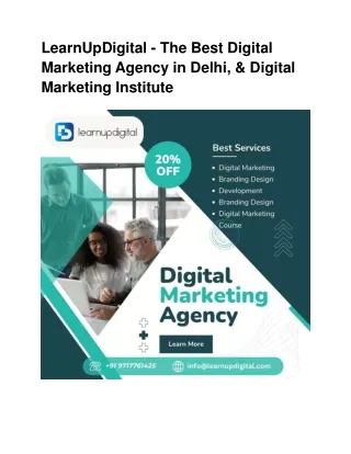 LearnUpDigital - The Best Digital Marketing Agency in Delhi