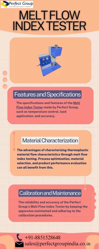 Melt Flow Index Tester