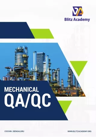 Mechanical QA QC course in Kerala | 100% Placement