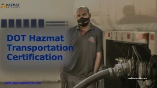 DOT Hazmat Transportation Certification