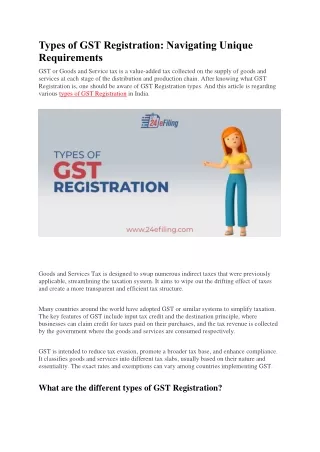 Types of GST Registratio1