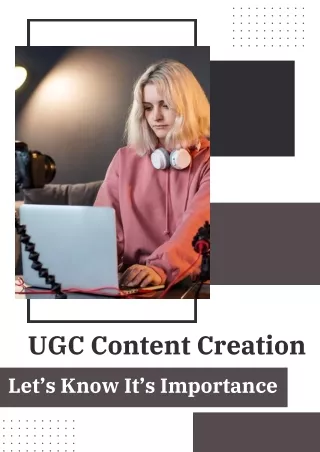 UGC Content Creation